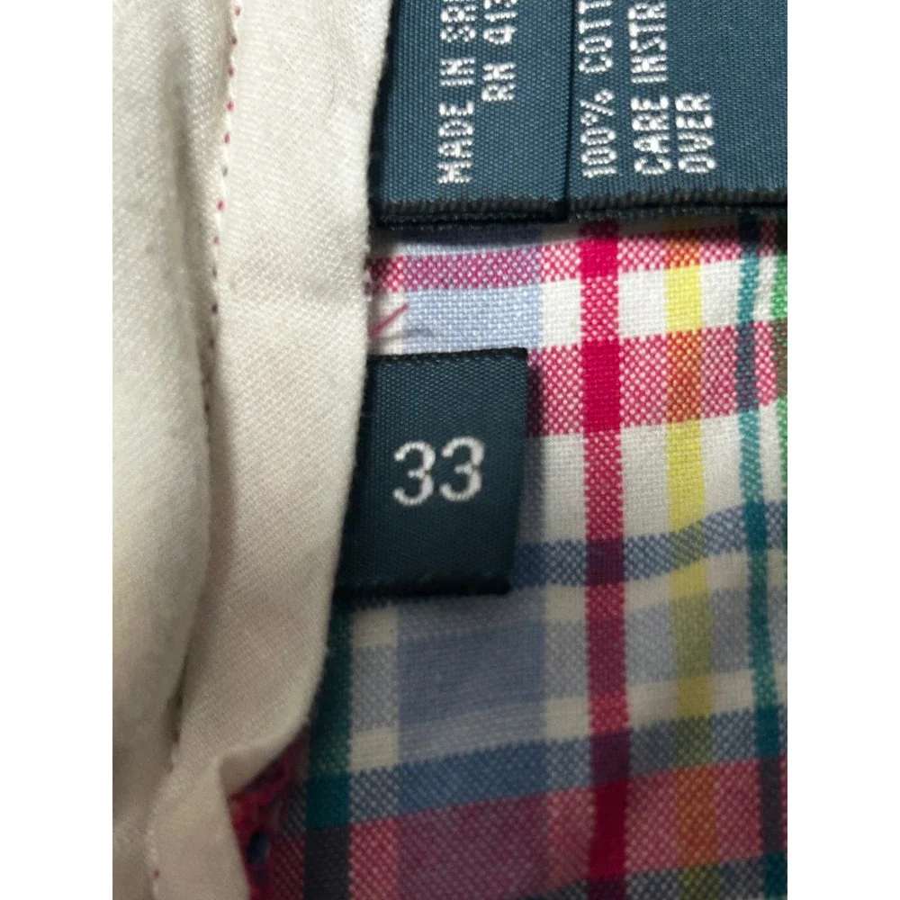 Polo Ralph‎ Lauren Mens 33 India Madras Plaid Shorts Cotton 9 Inseam - CJ